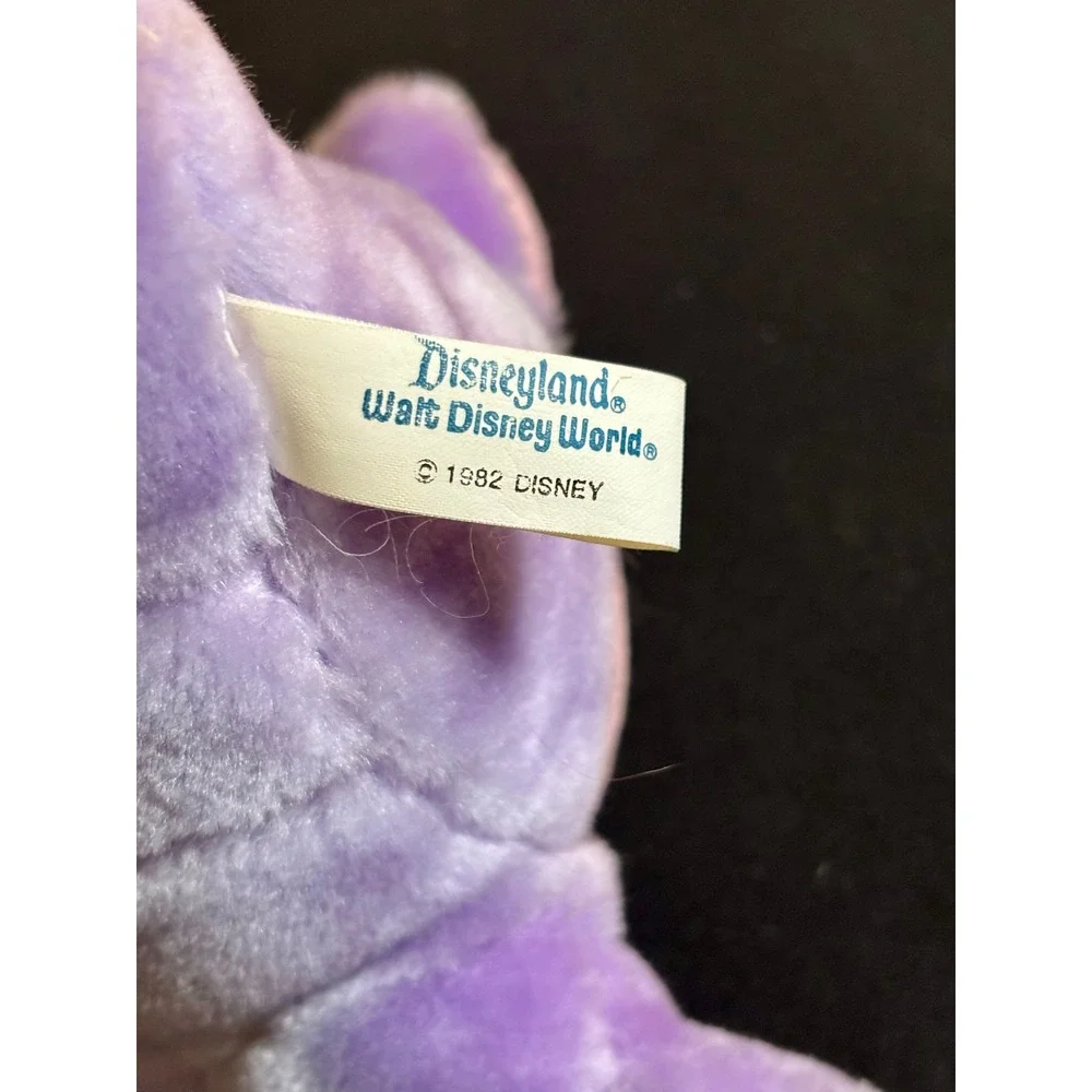 Vintage 1982 Disney Figment Dragon Plush Epcot Journey Into Imagination Purple